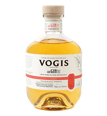 Vogis Peach Gin bottle